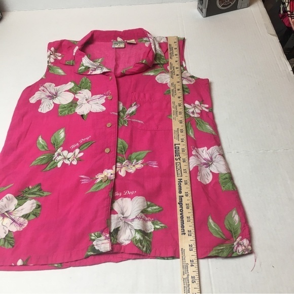 Big Dogs Blouse button up floral print - Picture 5 of 8